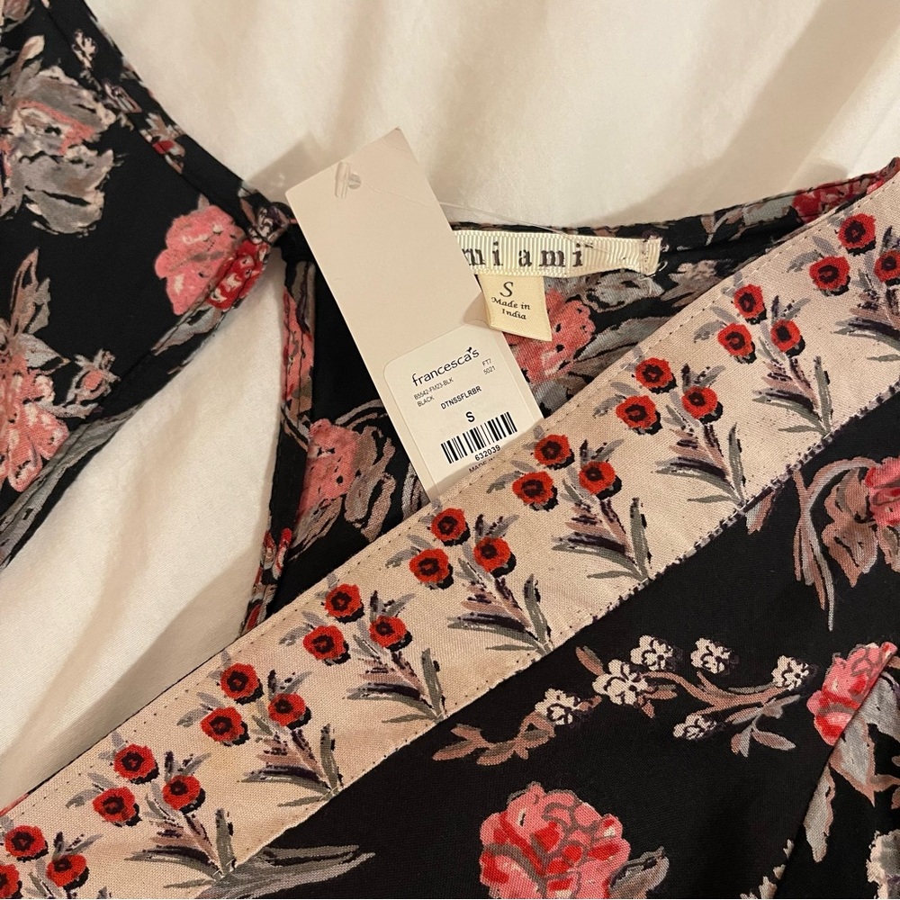 Miami Black and Red Floral Maxi Dress/romper size Small NWT - Picture 11 of 11